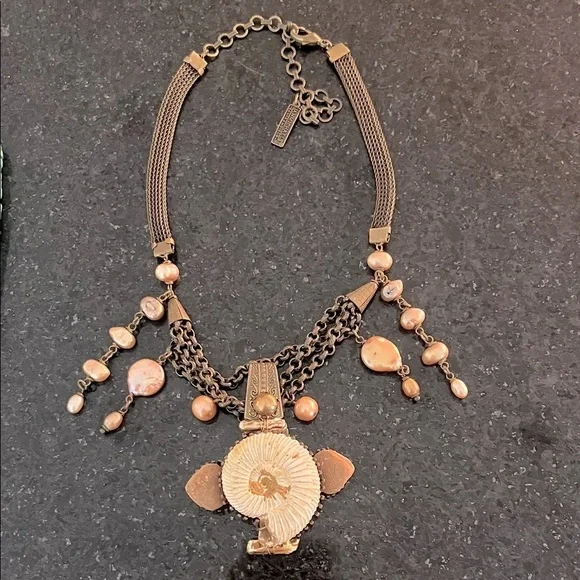 JAN MICHAELS SAN FRANCISCO Freshwater Pearl Shell Vintage necklace Set Retired - Picture 2 of 10